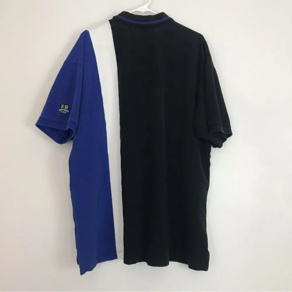 Vintage Eddie Bauer EBTEK Color Block Golf Polo Men's Size XL